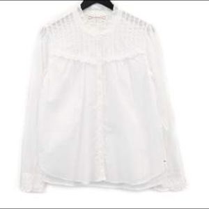 Xirena Romy White Ruffle Shirt